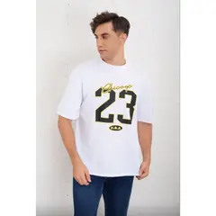 LIKE SHOP - Polera Hombre Oversize Manga Corta Algodon Diseño 8006