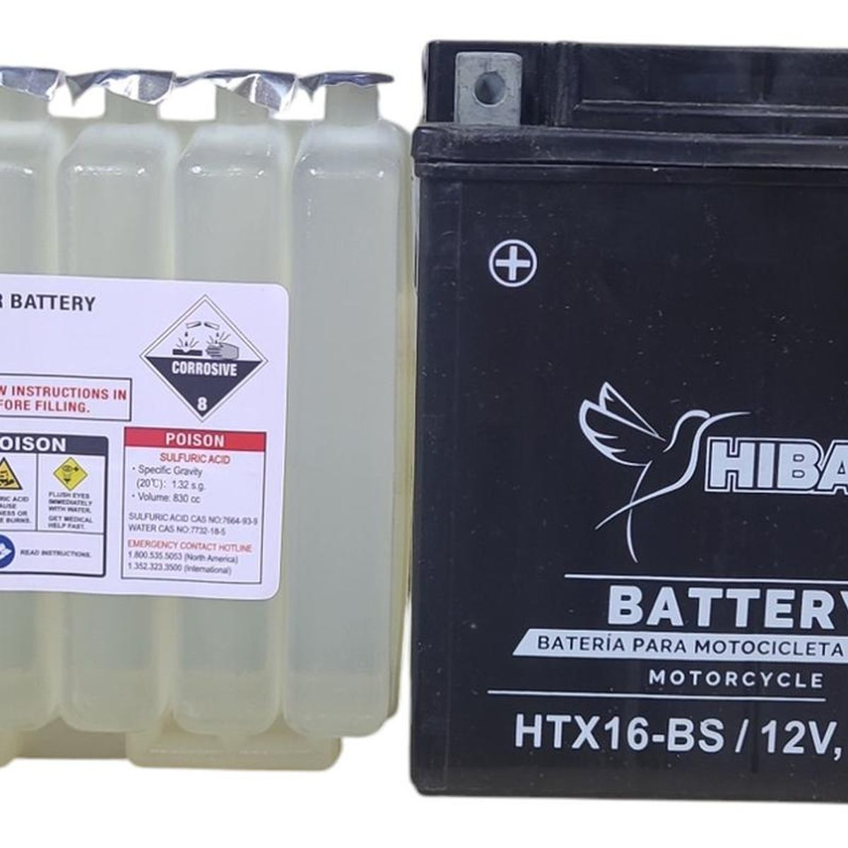 GENERICO - Bateria De Moto Htx16 / Btx16 / Ytx 16 Japonesa