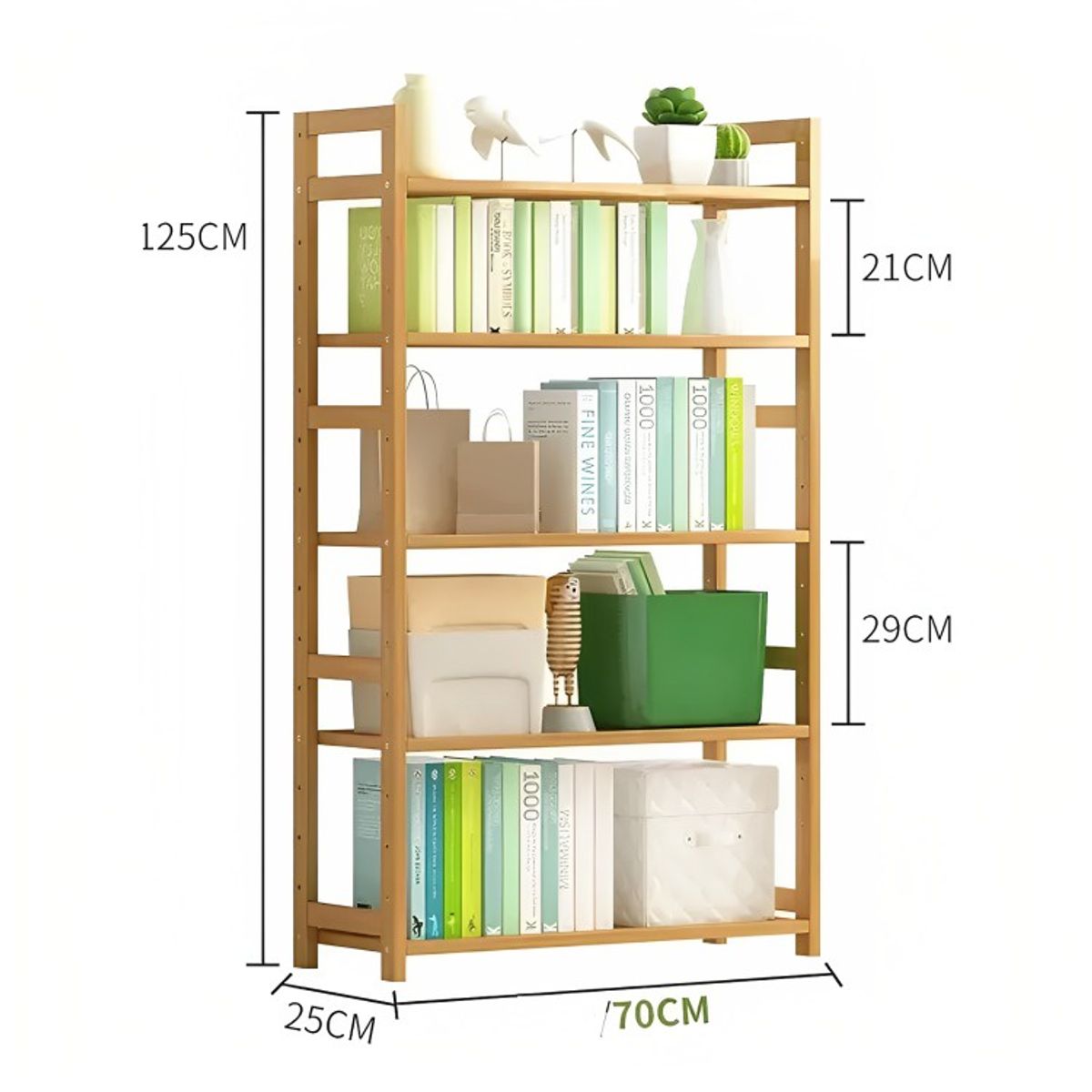 GENERICO - Organizador Estante De Bambú 5 Niveles De Cocina Y Baño