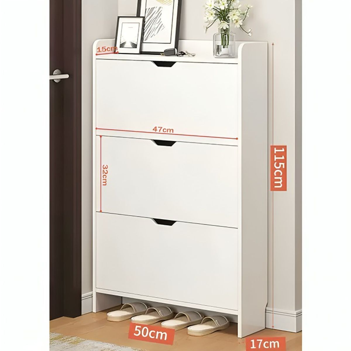 GENERICO - Organizador Mueble Zapatero Cajonera Para Zapatos 3 Niveles