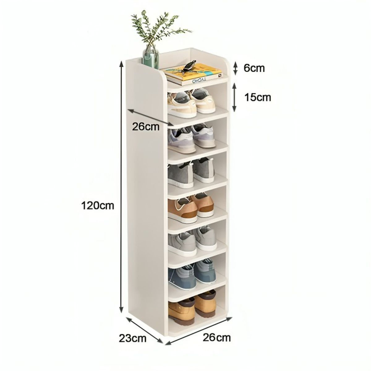 GENERICO - Organizador Zapatero Estante Repisa 8 Niveles