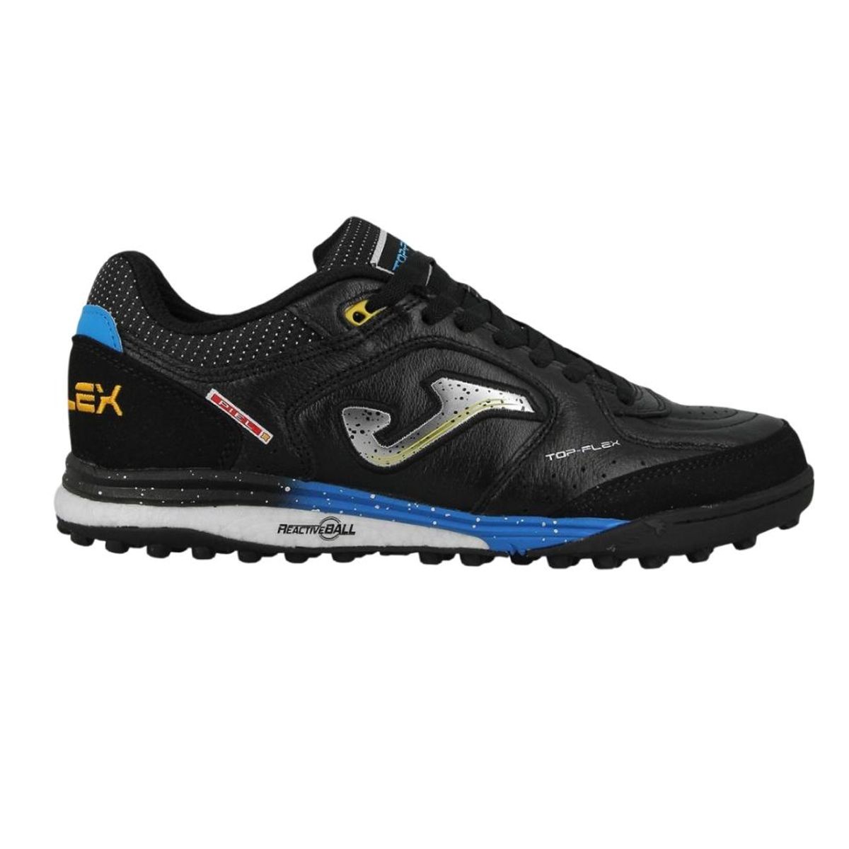 JOMA - Zapatilla Fútbol Turf Hombre Top Flex Negro Joma