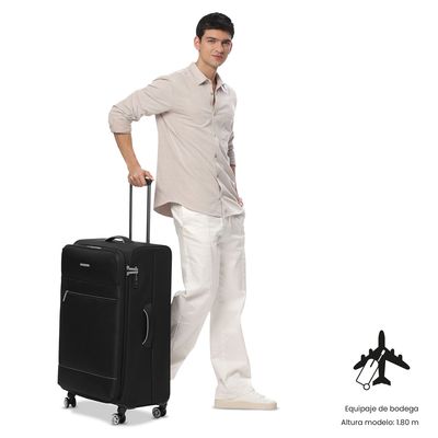 Imagen 2 del producto Maleta de Viaje 23 Kg 360 Liviana Bodega Negra