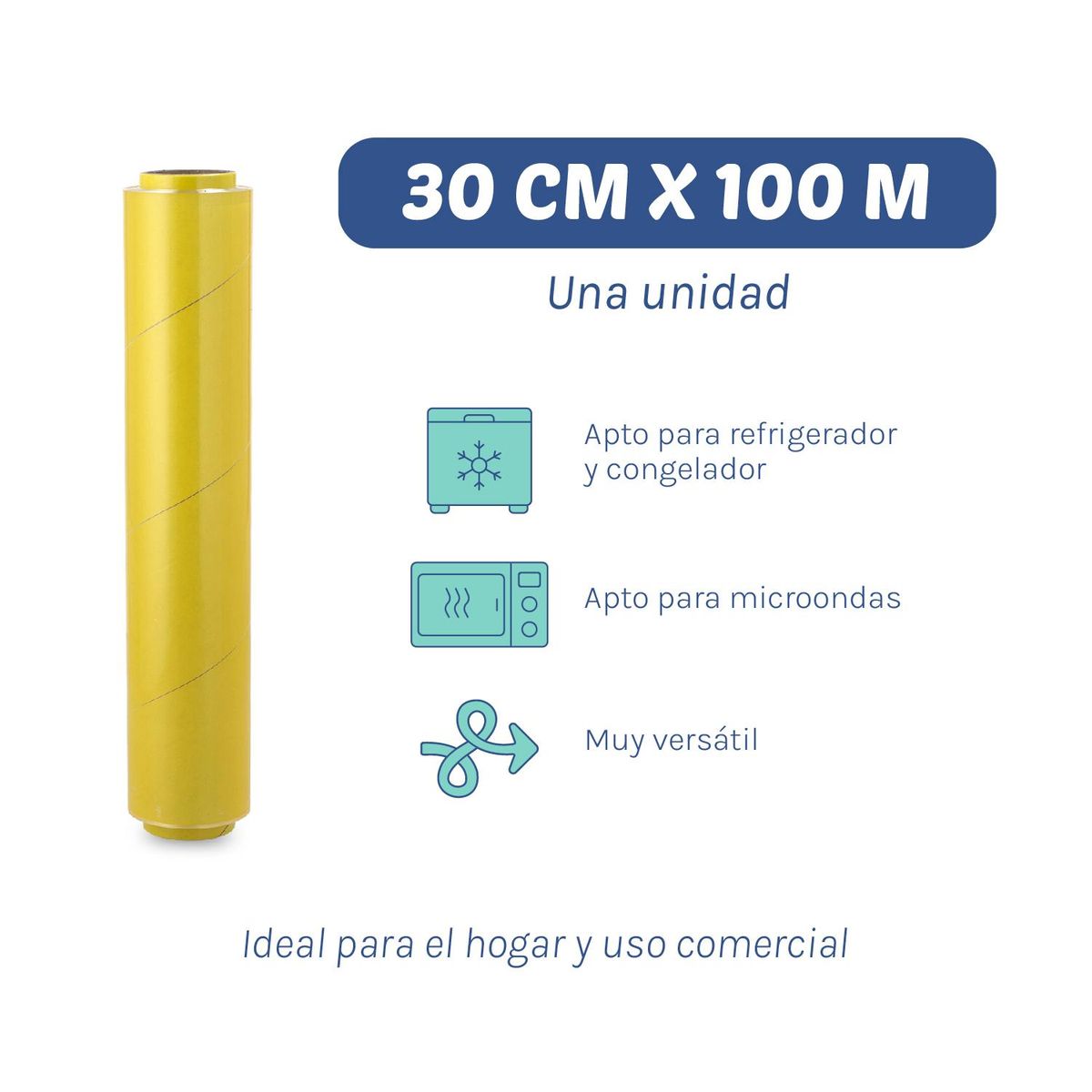 GENERICO - Alusa Film de Alimentos Tía Clarita 30cm*100m - 1 ud