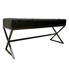 VALSTORE DECO Y DESIGN - Banqueta Andros Black Pintura electrostática