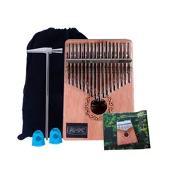 RMX - Kalimba de Madera 17 Notas con Accesorios AK Music KMR-17NAT