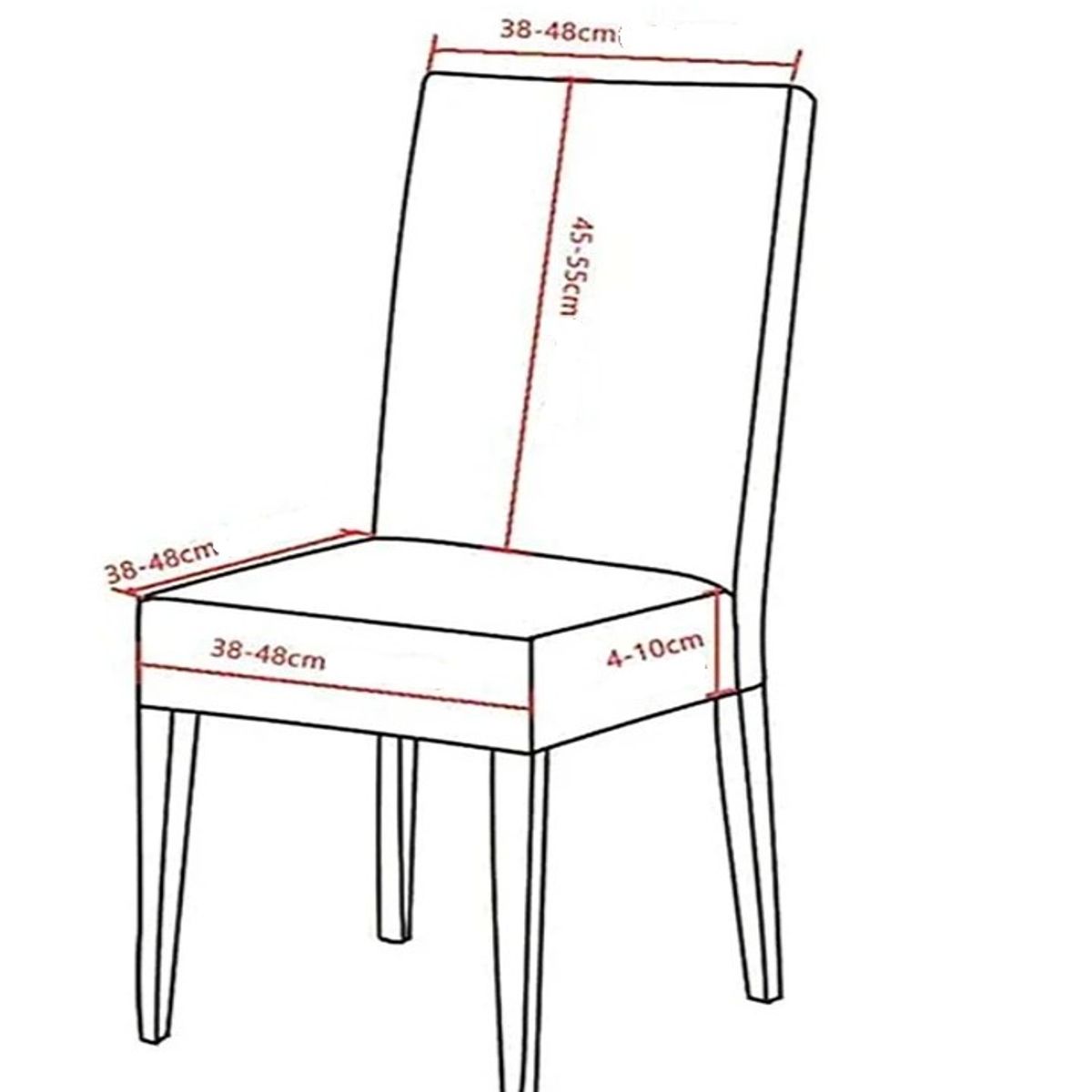 ALMA & DECO - Pack X 6 Fundas Cubre Sillas Protectoras LYCRA Estam. Flor Petróleo