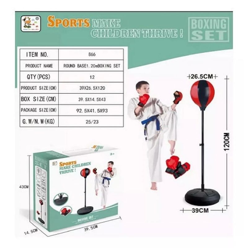 GENERICO - Kit Boxeo Guantes Deporte Para Niños Portatil