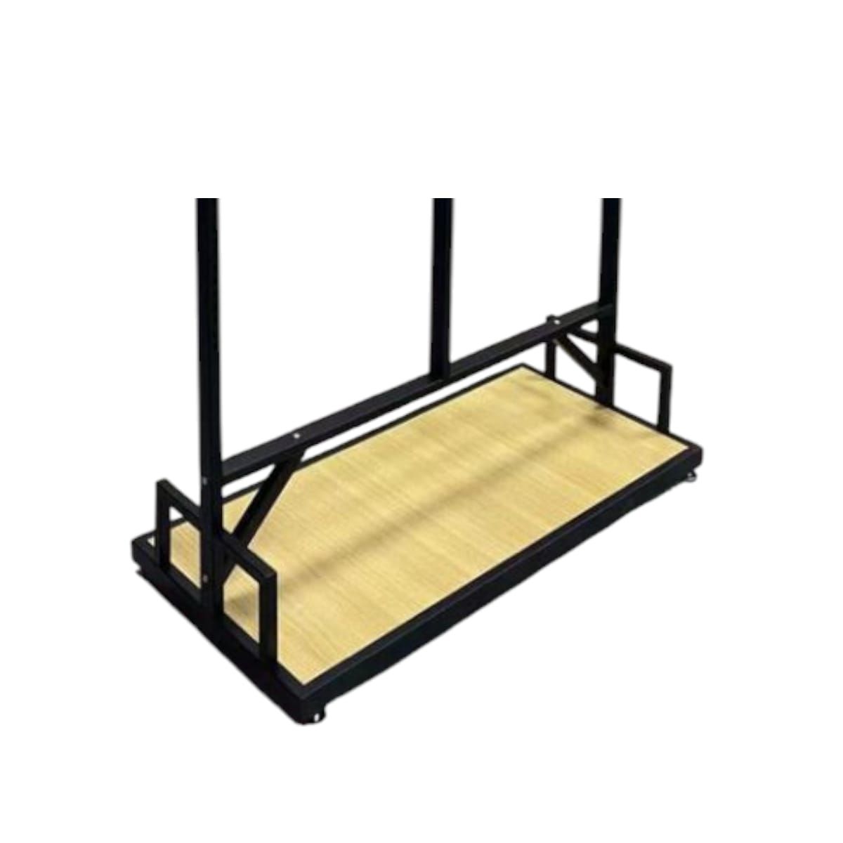 GENERICO - Elegante Perchero MetalMadera Negro 220cm Gms