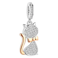 TODOJOYAS - Charm Dije Plata 925 Gato Circones
