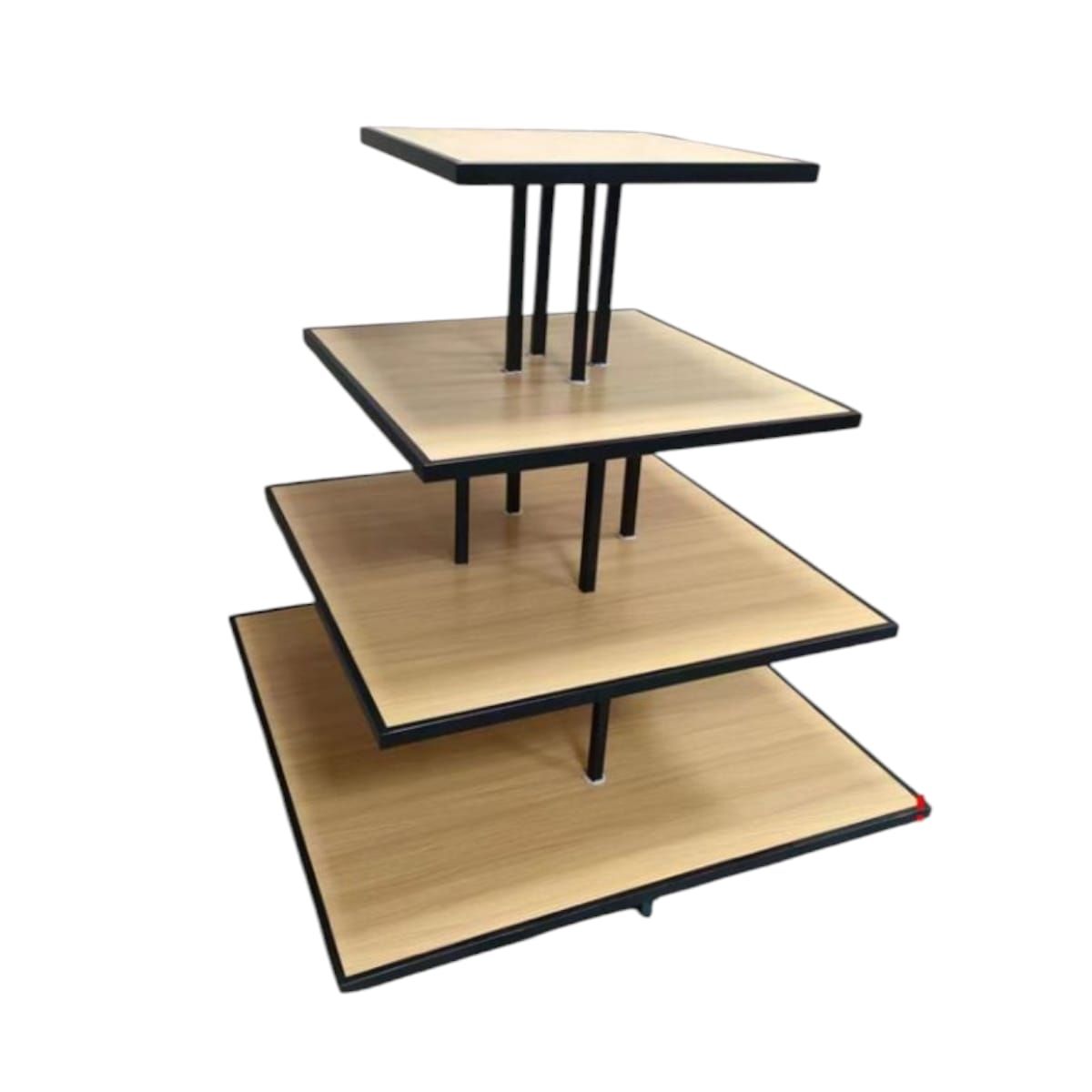 GENERICO - Exhibidor de 4 Niveles de Madera Gms