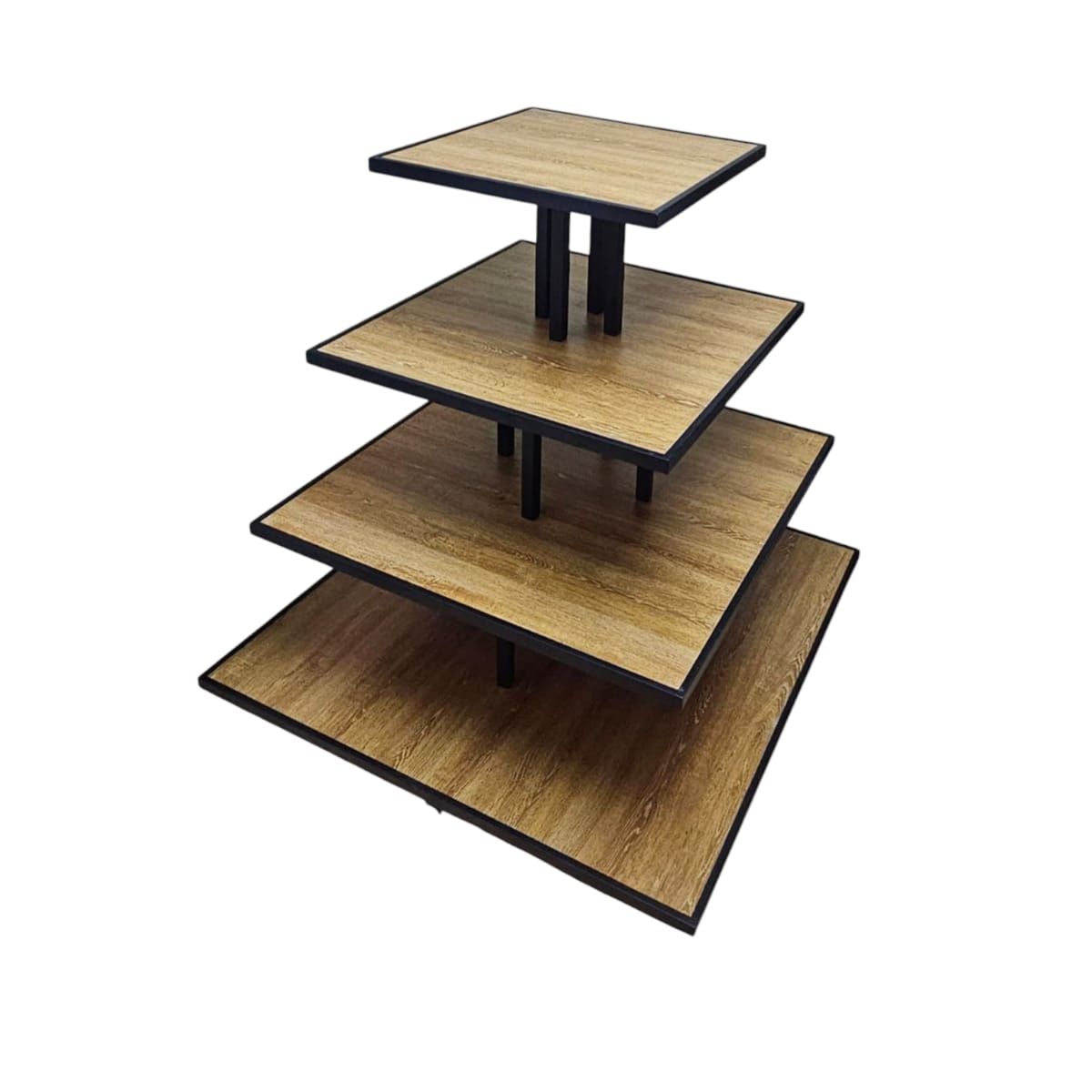 GENERICO - Exhibidor de 4 Niveles de Madera Gms