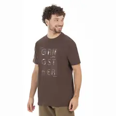 GANGSTER - Polera Mc Basica Broadway Café Oscuro