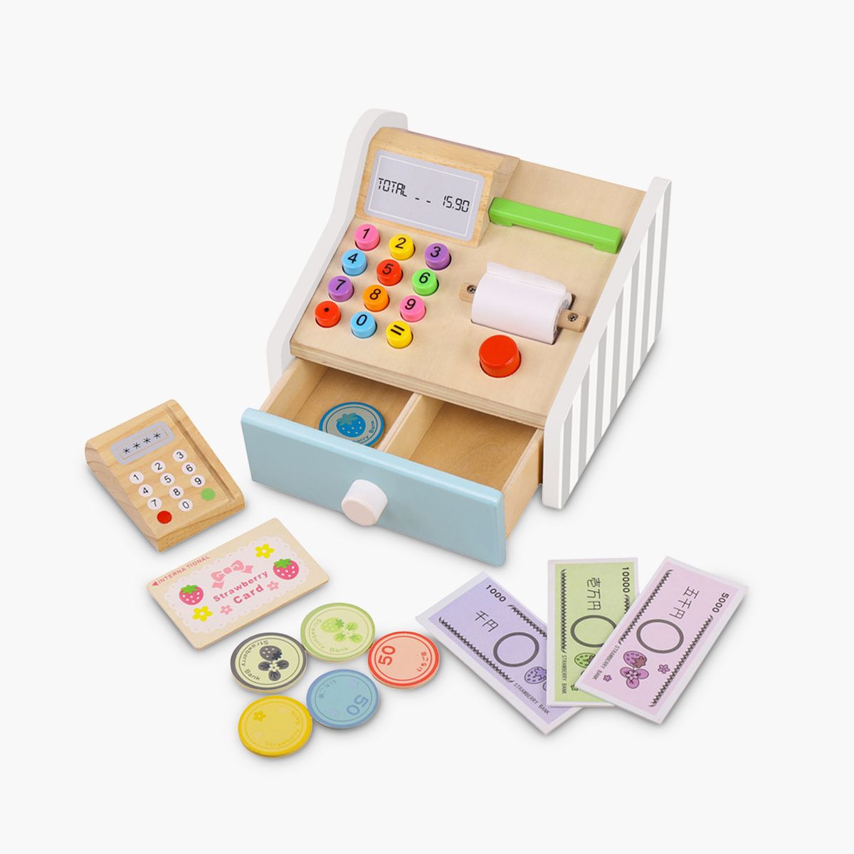 FORM DESIGN - Caja Registradora Infantil de Madera Multicolor Form