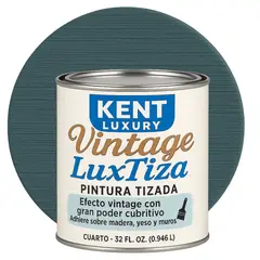 KENT - Pintura Tizada Mate – Vintage LuxTiza - 500 ML - AZUL PETRÓLEO TIZA