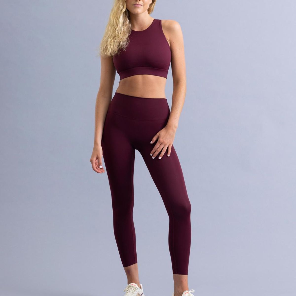 THEA - Legging Running Unfinished Luna Mulberry