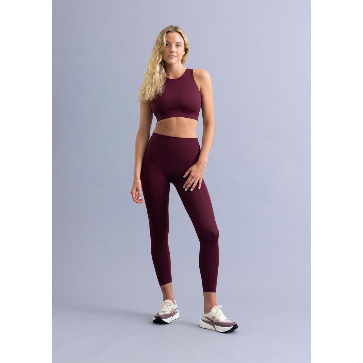 THEA - Legging Running Unfinished Luna Mulberry