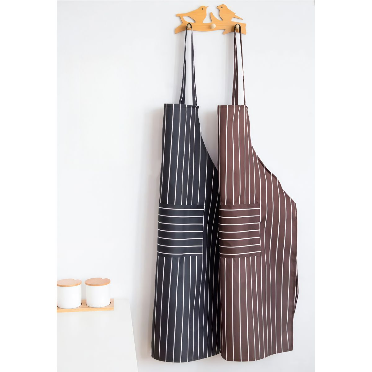 OASIS - Delantales Unisex de Cocina y Arte con 2 Bolsillos Ajustables