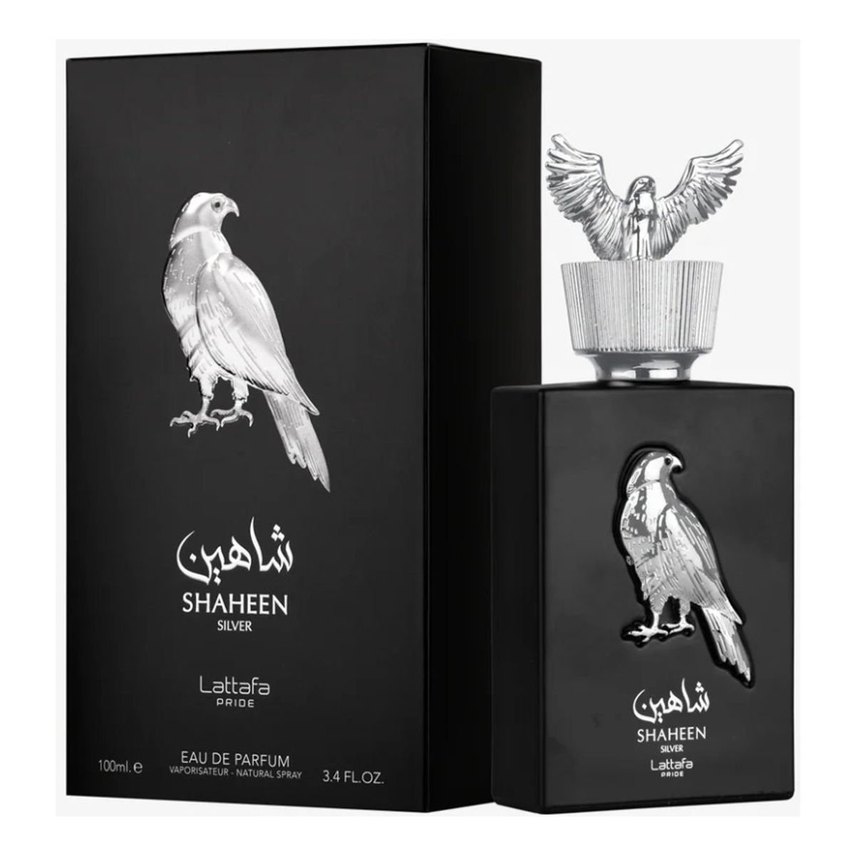 LATTAFA - Perfume Cítrico Edp Árabe Lattafa Shaheen Silver 100ml