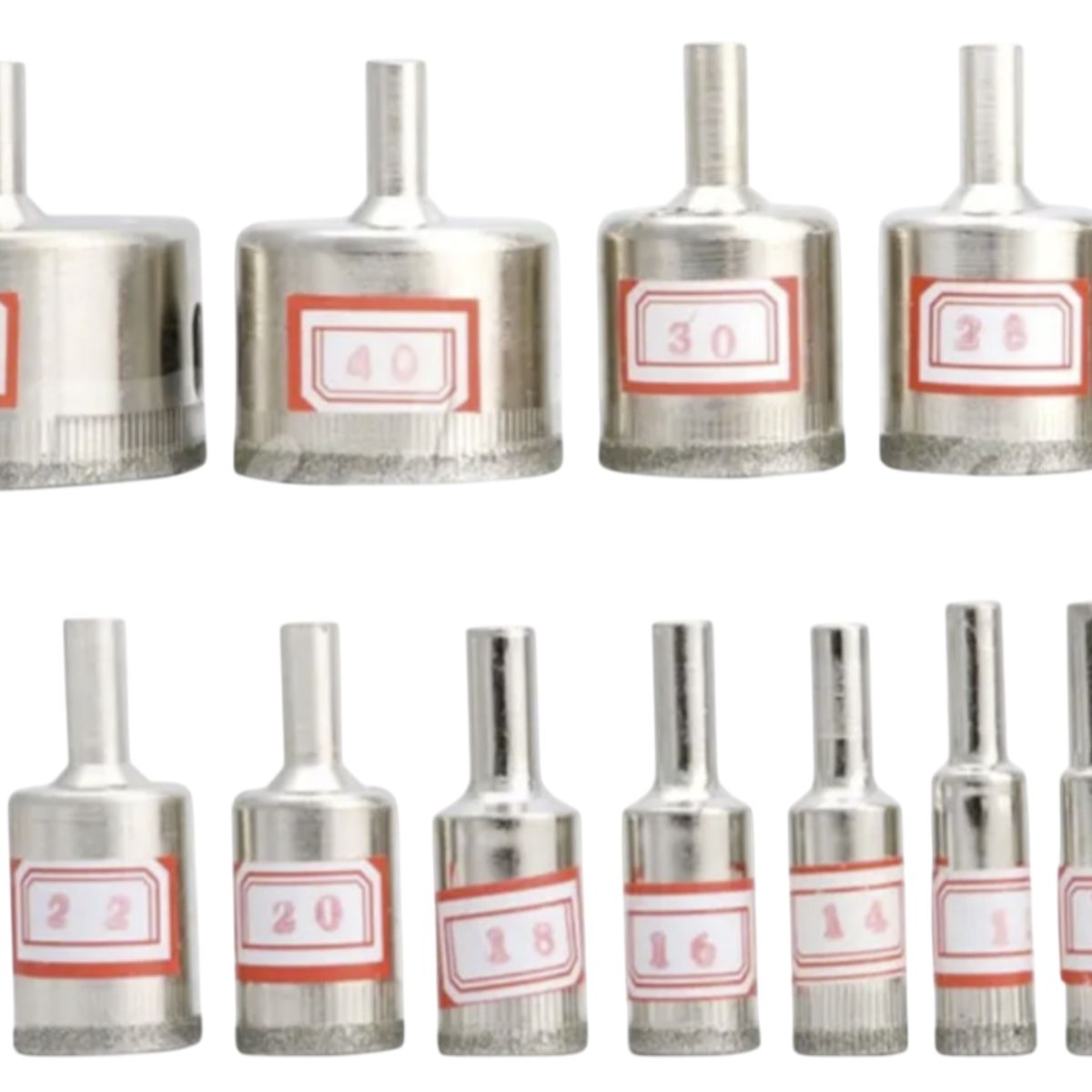 GENERICO - Set 15 Brocas Copa Ceramicos Vidrio Granito Azulejos 6-50mm