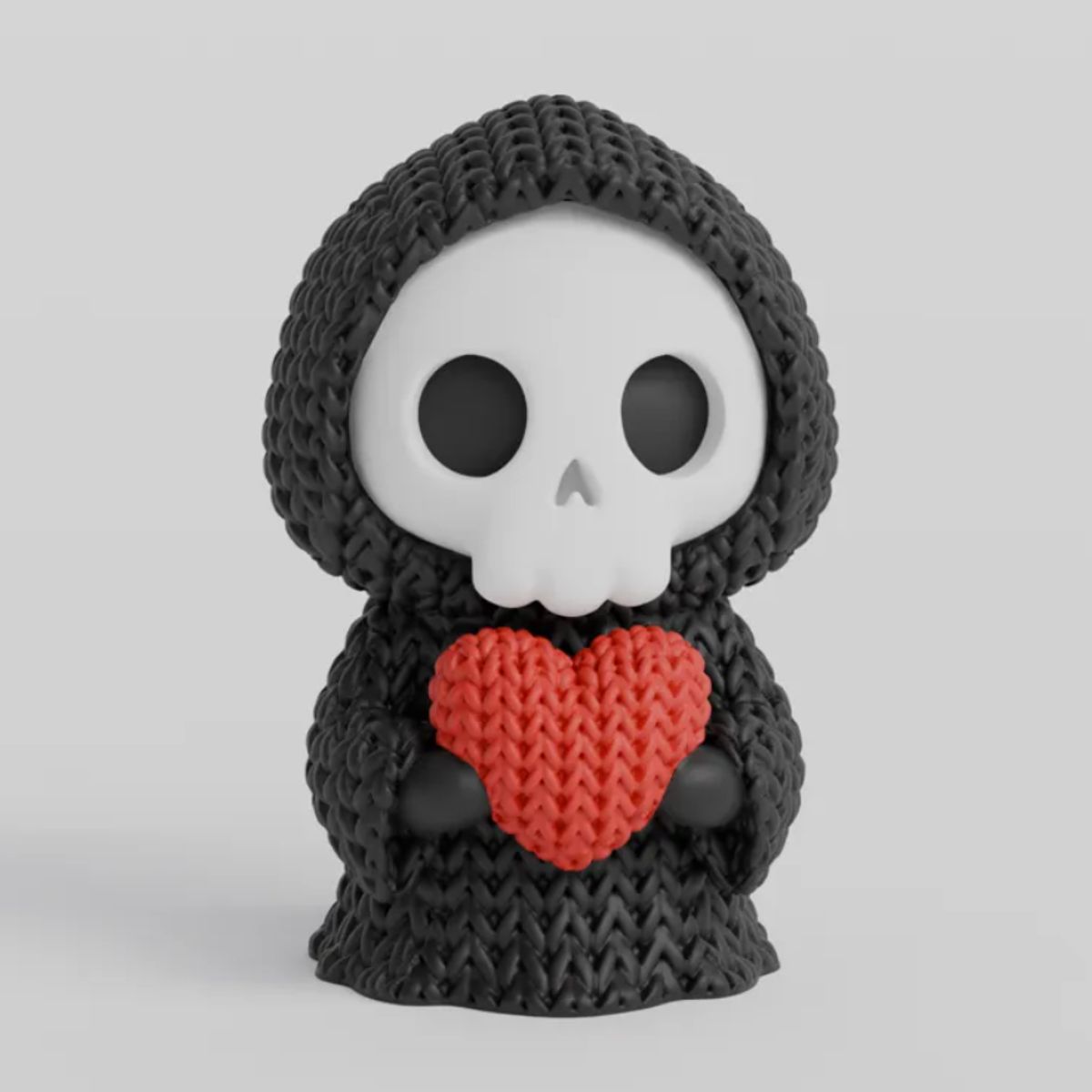 GENERICO - Mini Figura - Parca de corazón Estilo Tejido