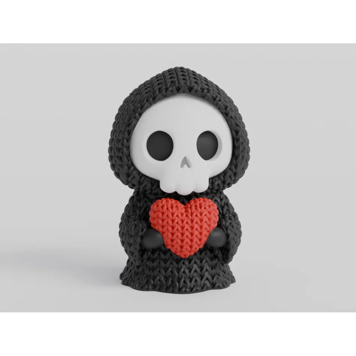 GENERICO - Mini Figura - Parca de corazón Estilo Tejido
