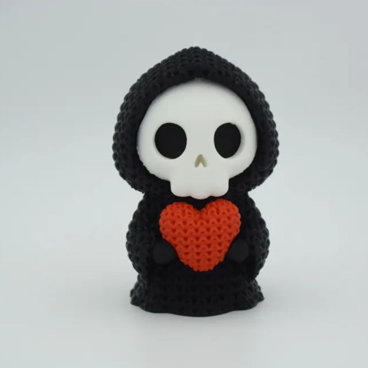 GENERICO - Mini Figura - Parca de corazón Estilo Tejido