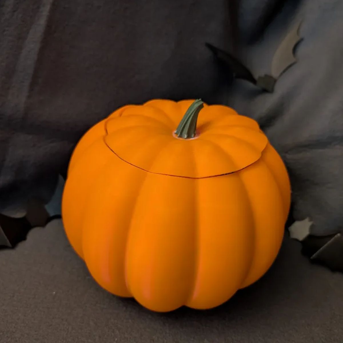 GENERICO - Decoración Cuenco para dulces Halloween - Calabaza con tapa
