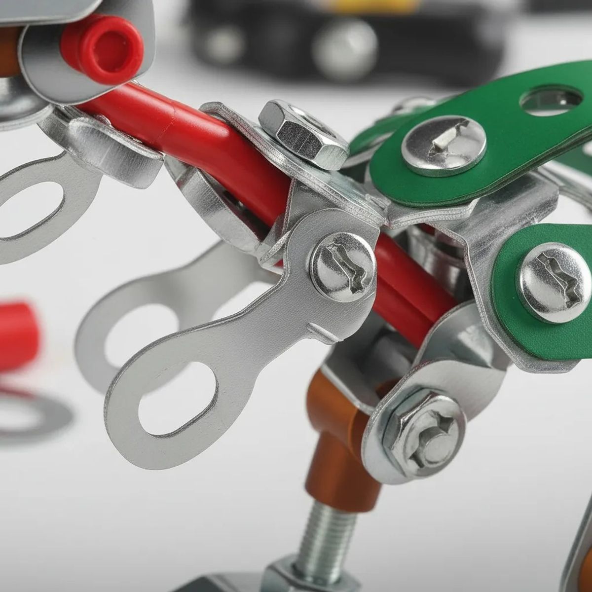 GENERICO - Kit Armable Dinosaurio Metálico 85 Piezas Juguete Educativo