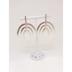 JOYAS GAB - AROS BAÑO PLATA TRIPLE OVALO