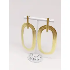 JOYAS GAB - AROS BAÑO ORO AMARILLO OVALOS