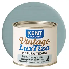 KENT - Pintura Tizada Mate Vintage LuxTiza - MEDIO GALÓN - CELESTE VINTAGE