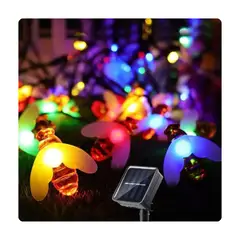 GENERICO - Guirnalda Solar Led 30 Abejas Multicolor