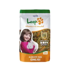 GENERICO - Loops Alimento para conejos 1 kg