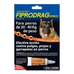 DRAG PHARMA - FIPRODRAG Perros 20 a 40 kg