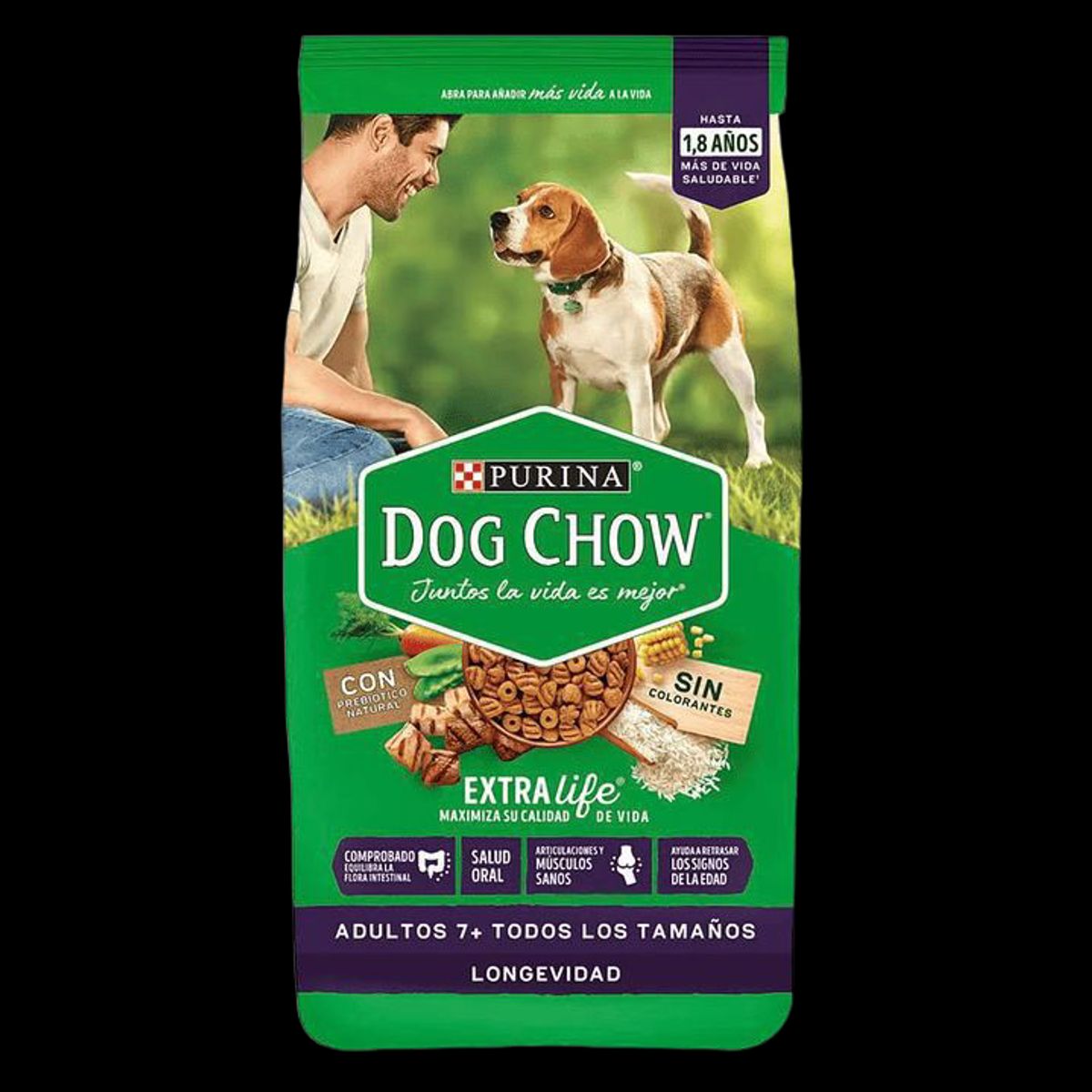 DOG CHOW - Dog Chow Senior todos los tamaños  Longevidad 1 Kg Granel
