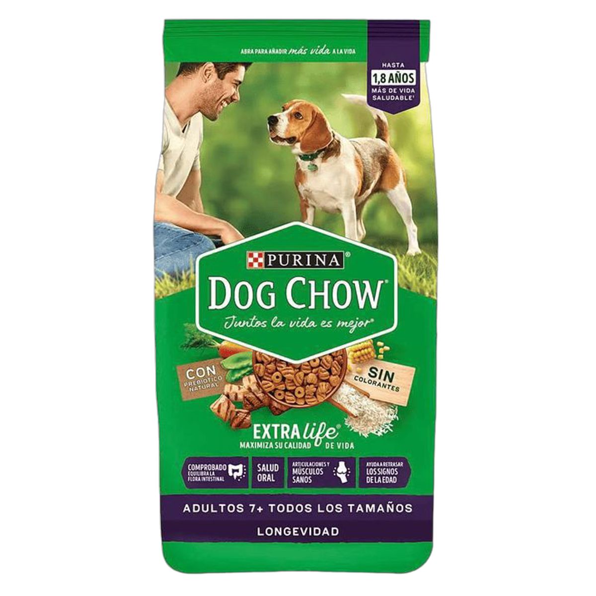 DOG CHOW - Dog Chow Senior todos los tamaños  Longevidad 1 Kg Granel