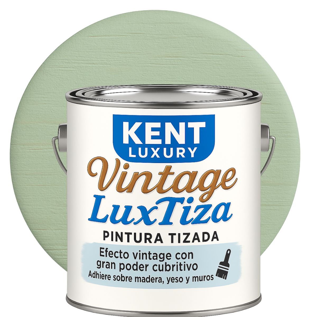 KENT - Pintura Tizada Mate  Vintage LuxTiza - GALÓN - VERDE MENTA