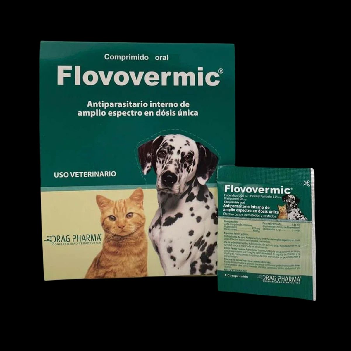 DRAG PHARMA - Flovovermic Antiparasitario para 10 kg