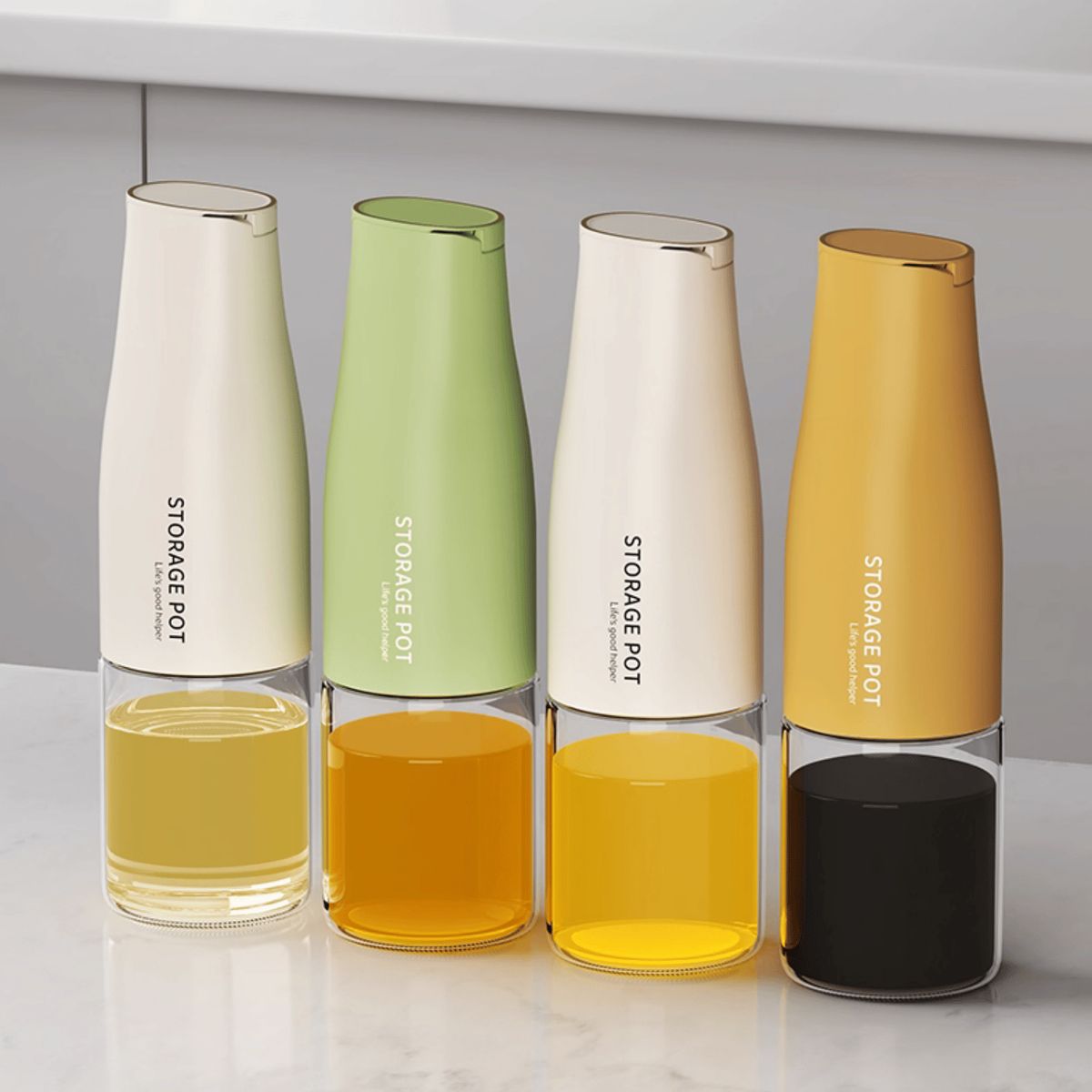 HOMESTAR - Dispensador de Aceite Vinagre - Blanco