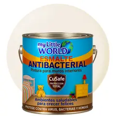 KENT - ESMALTE AGUA - Antibacterial infantil GALON BLANCO MARFIL
