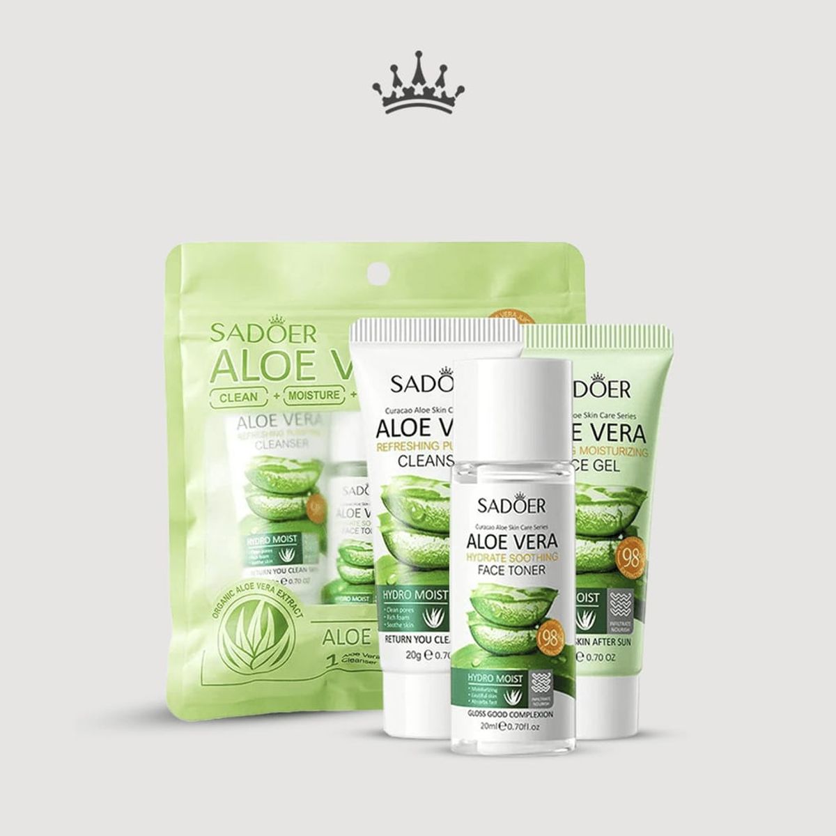 GENERICO - Set Skincare Kit Cuidado Facial Aloe Vera
