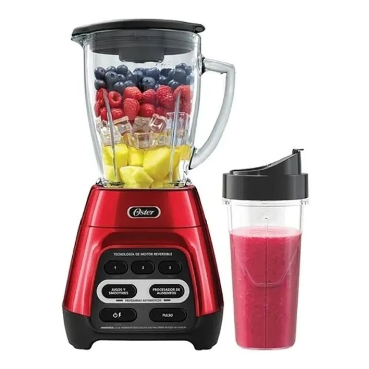 OSTER - Licuadora Oster® Reversible Vaso Color Rojo BLSTPYG1310RBG