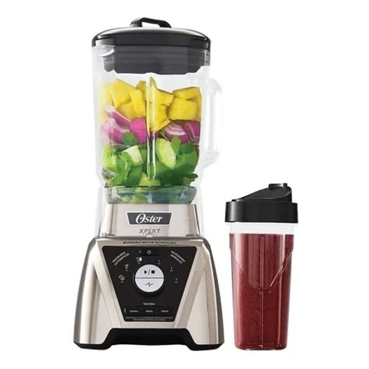 OSTER - Licuadora Xpert Series Niquelada Control De Textura Color Plateado