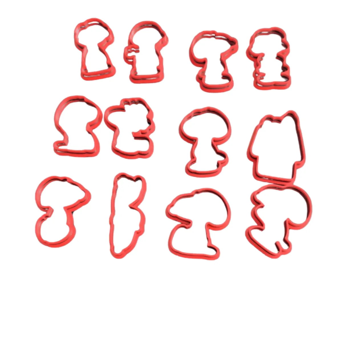 GENERICO - Set 12 Cortadores De Galletas Snoopy 6 Cm