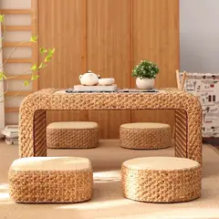 GENERICO - Cojín De Suelo Japonés Tejido A Mano Para Sentarse 30X13