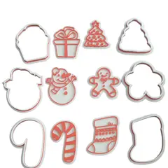 GENERICO - Set 6 Cortadores De Galletas Navidad 10 Cm pack #2