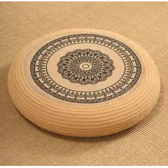 GENERICO - Cojín De Suelo Japonés Tejido A Mano Para Sentarse 40x10CM