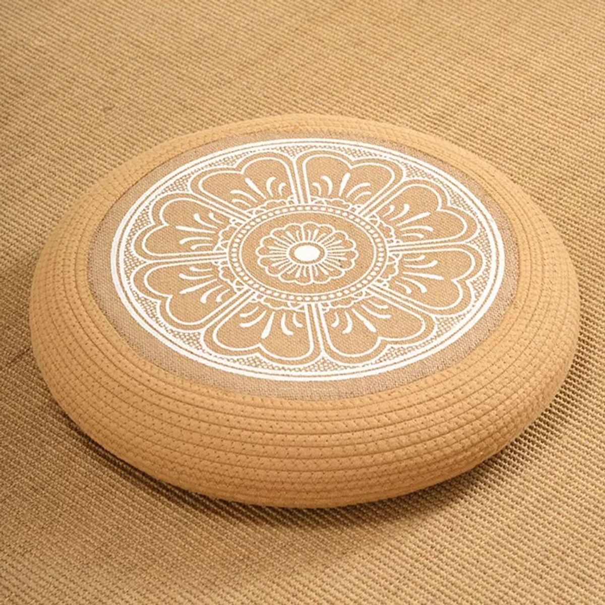 GENERICO - Cojín De Suelo Japonés Tejido A Mano Para Sentarse 40x10CM