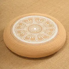 GENERICO - Cojín De Suelo Japonés Tejido A Mano Para Sentarse 40x10CM